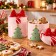 Set 2 Barattoli di Natale a Pacco Regalo 20,5 cm, in ambiente natalizio