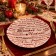 Piatto di Natale in Vetro con Scritte di Auguri 33 cm, in ambiente natalizio