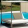 lettino a baldacchino per piscine