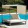 lettino a baldacchino per piscine
