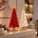 Set 2 Alberi Natalizi Luminosi Effetto Lana 31 cm, in ambiente natalizio