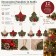 Set 12 Addobbi Natalizi in Stoffa Alberi e Stelle 13 cm, misure e caratteristiche