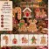 Set 5 Addobbi di Natale Pan di Zenzero in Resina 11,5 cm, misure e caratteristiche