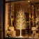 Albero di Natale Bianco Scintillante 160 cm IP44 con 900 LED, acceso su fondo scuro