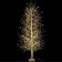 Albero di Natale Dorato Effetto Diamante 180 cm con 1300 LED, acceso su fondo scuro