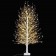Albero di Natale Bianco Scintillante 160 cm IP44 con 900 LED, acceso su fondo scuro